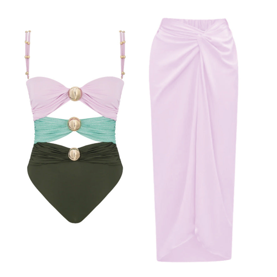 Split Three-piece Bikini Swimsuit Women's Suit