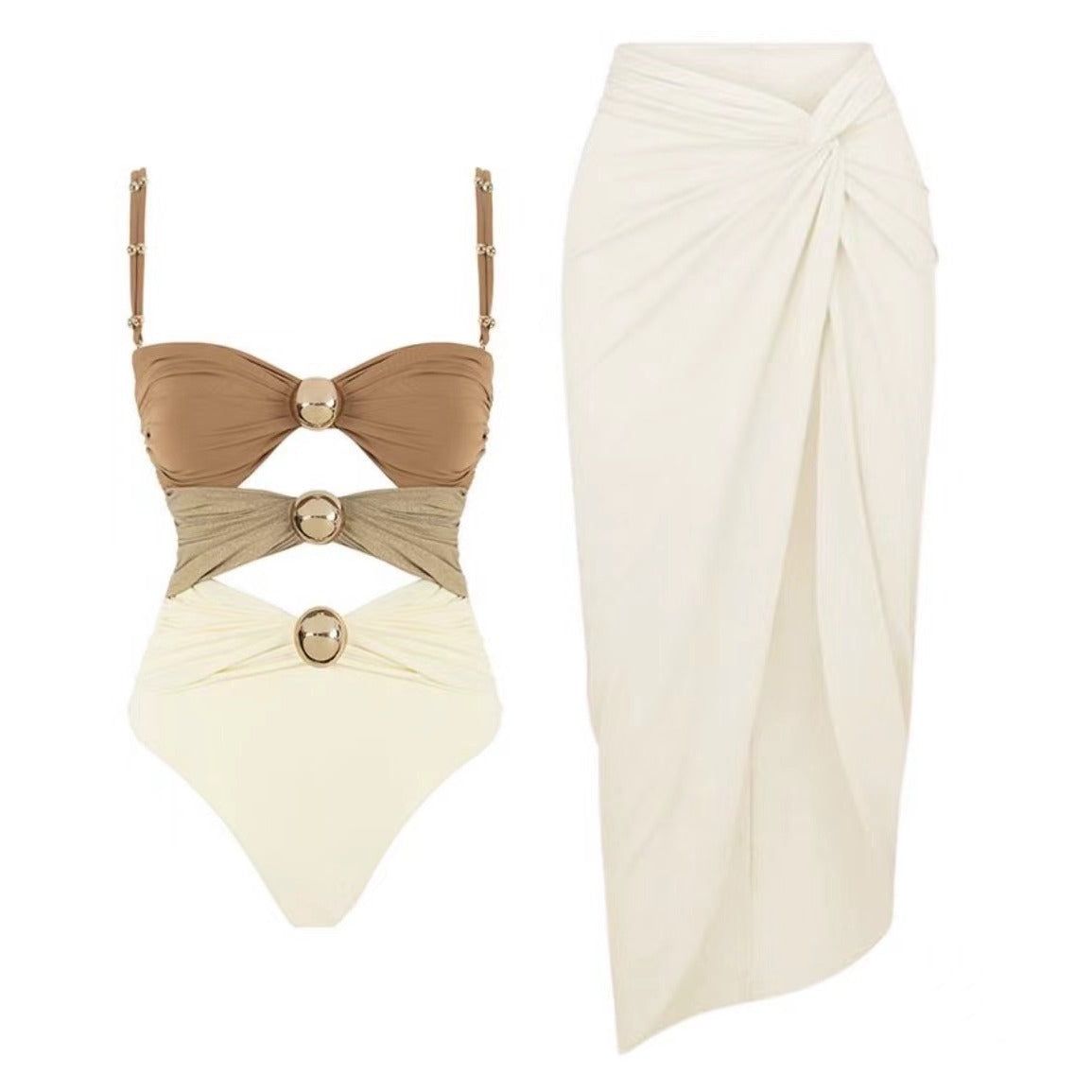 Split Three-piece Bikini Swimsuit Women's Suit