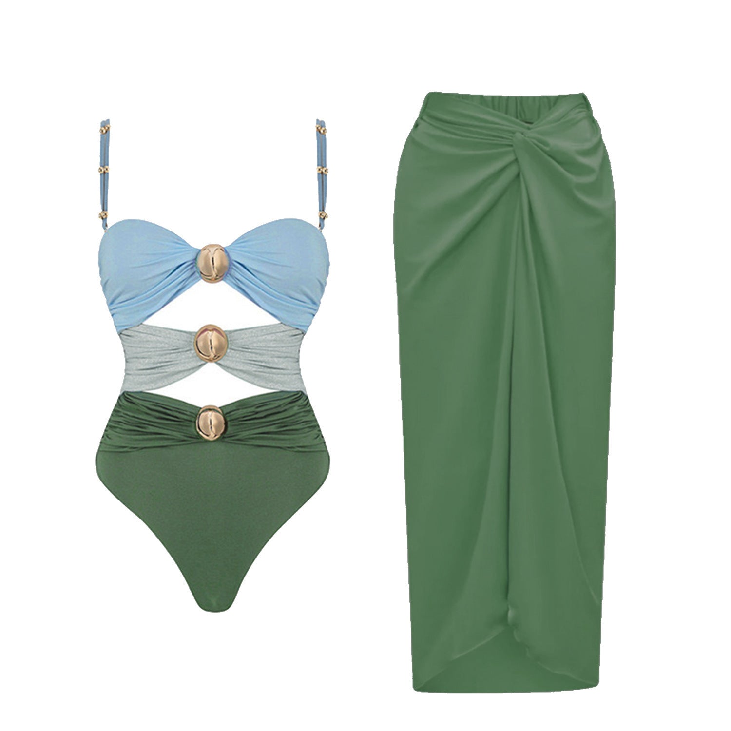 Split Three-piece Bikini Swimsuit Women's Suit