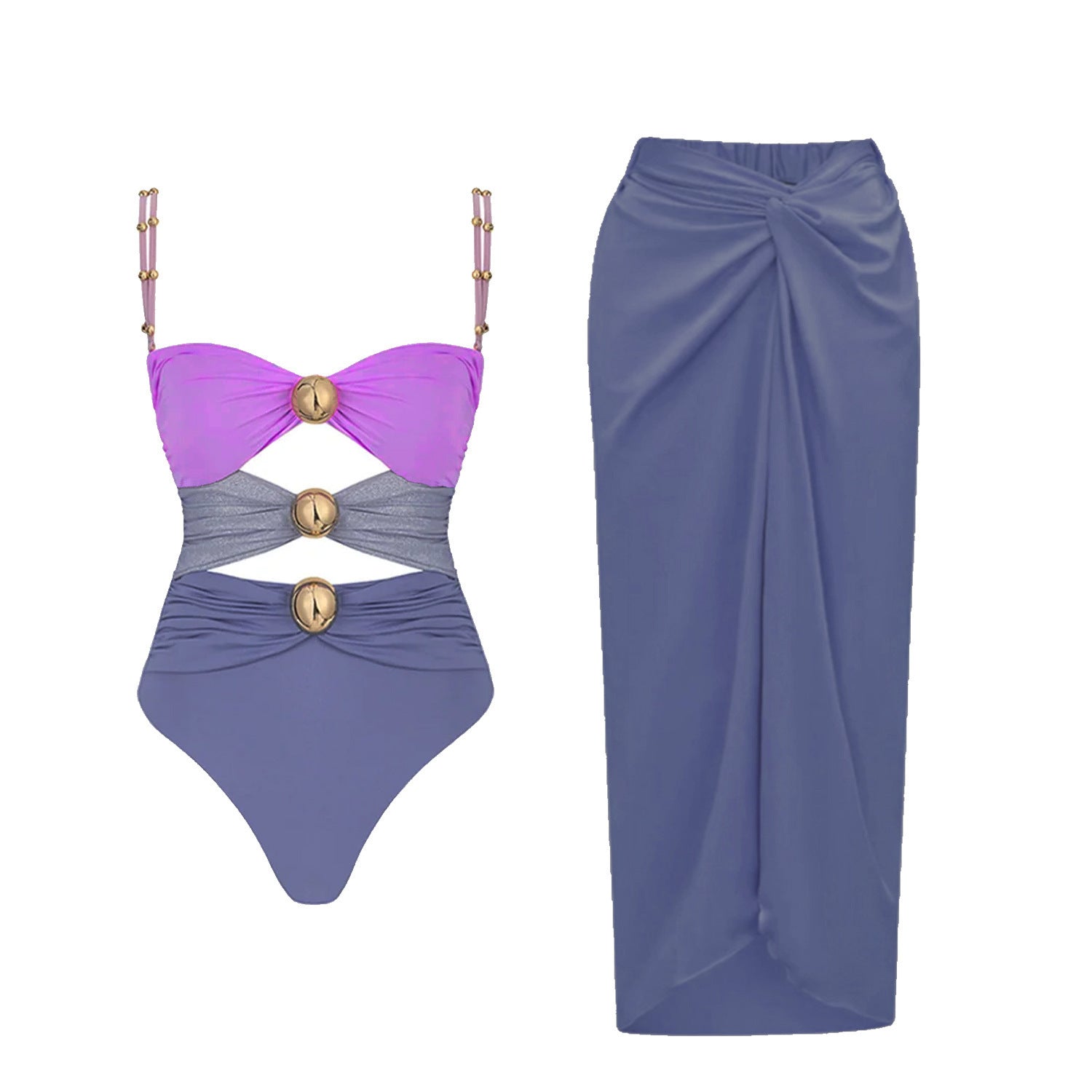 Split Three-piece Bikini Swimsuit Women's Suit